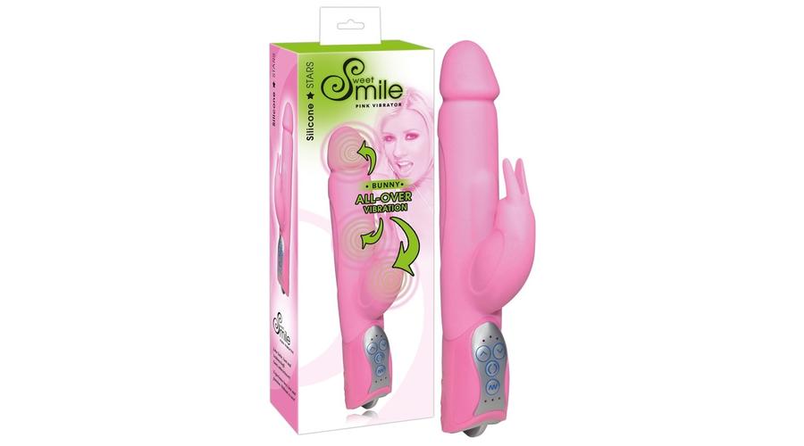 Obrázok Sweet Smile Bunny - vibrátor s ramenom na klitoris (26 cm)