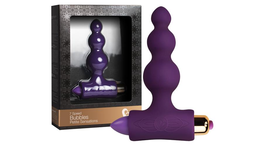 Obrázok Bubble Anal plug with vibrator (purple)