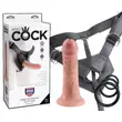 Obraz 1/7 - King Cock Strap-on 6 - pripínacie dildo - telová farba