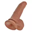 Obraz 3/5 - King Cock 9 dildo so semenníkmi (23 cm) - hnedé