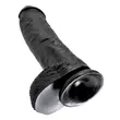 Obraz 4/5 - King Cock 10 dildo so semenníkmi (25cm) - čierne