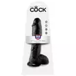 Obraz 5/5 - King Cock 10 dildo so semenníkmi (25cm) - čierne