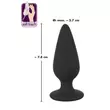 Obraz 6/6 - Black Velvet Heavy - 40g-ové análne dildo (čierne)