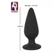 Obraz 6/6 - Black Velvet Heavy - 75 g-ové análne dildo (čierne)