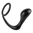 Obraz 1/3 - analfantasy ass-gasm plug - análne dildo s krúžkom na penis (čierny)