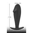 Obraz 6/6 - Black Velvet Butt Plug - análne dildo (čierne)