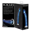 Obraz 2/5 - Icicles No. 29 - špirálové sklenené dildo s penisom (modré)