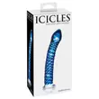 Obraz 3/5 - Icicles No. 29 - špirálové sklenené dildo s penisom (modré)