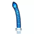 Obraz 4/5 - Icicles No. 29 - špirálové sklenené dildo s penisom (modré)