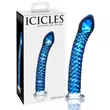 Obraz 1/5 - Icicles No. 29 - špirálové sklenené dildo s penisom (modré)