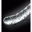 Obraz 5/5 - Icicles No. 60 - sklenené dildo so sieťovaným penisom (priesvitné)