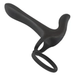 Obraz 4/11 - Black Velvet - vibrátor a krúžok na penis 2v1 na batérie (čierny)
