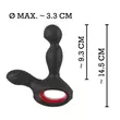 Obraz 11/14 - You2Toys - Massager - nabíjací, rotačný vibrátor s ohrievacou funkciou na diaľkové ovládanie (čierny)