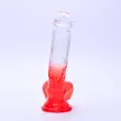 Obraz 2/5 - Sunfo - Realistic Suction Cup Dildo - 21cm (Transparent-Red)