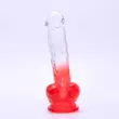 Obraz 3/5 - Sunfo - Realistic Suction Cup Dildo - 21cm (Transparent-Red)