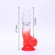 Obraz 5/5 - Sunfo - Realistic Suction Cup Dildo - 21cm (Transparent-Red)