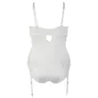 Obraz 6/6 - Cottelli Plus Size - Embroidered Corset Bodysuit (White)