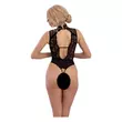 Obraz 5/11 - Abierta Fina - lace open body with rhinestones (black)