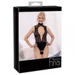 Obraz 7/11 - Abierta Fina - lace open body with rhinestones (black)