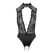 Obraz 8/11 - Abierta Fina - lace open body with rhinestones (black)