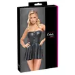 Obraz 8/8 - Cottelli - shiny mini dress with pleated skirt (black)