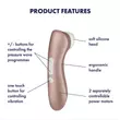 Obraz 7/8 - Satisfyer Pro 2+ - nabíjací stimulátor na klitoris (hnedý)