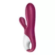 Obraz 4/9 - Satisfyer Hot Bunny - inteligentný, vyhrievací vibrátor s ramenom na klitoris (červený)