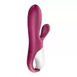 Obraz 6/9 - Satisfyer Hot Bunny - inteligentný, vyhrievací vibrátor s ramenom na klitoris (červený)