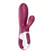 Obraz 7/9 - Satisfyer Hot Bunny - inteligentný, vyhrievací vibrátor s ramenom na klitoris (červený)