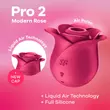 Obraz 6/7 - Satisfyer Pro 2 Rose Modern - dobíjací vzduchový stimulátor klitorisu (červený)