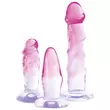 Obraz 6/8 - Crystal Clear - anal trainer set - 3 pcs (transparent-pink)