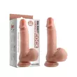 Obraz 3/5 - Dual Density - upínacie, realistické dildo - 18 cm (prírodné)