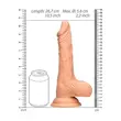 Obraz 9/9 - RealRock Dong 10 - realistické dildo s penisom (25 cm) - prírodné