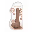 Obraz 2/9 - RealRock Dong 10 - realistické dildo s penisom (25 cm) - tmavé prírodné