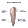Obraz 7/8 - Satisfyer Number One - vodotesný stimulátor klitorisu (hnedý)