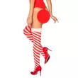 Obraz 2/2 - Obsessive Kissmass - striped thigh fix (red and white)