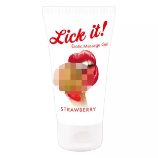 Lick it! - jedlý lubrikant - jahodový (50ml)
