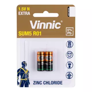 Vinnic SUM5 R01 - alkalické batérie typu N LR1 (2ks)