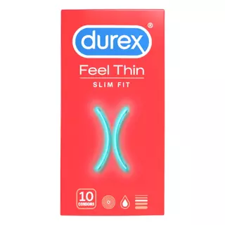 Durex Feel Thin Slim Fit - kondóm s realistickým pocitom (10 ks)