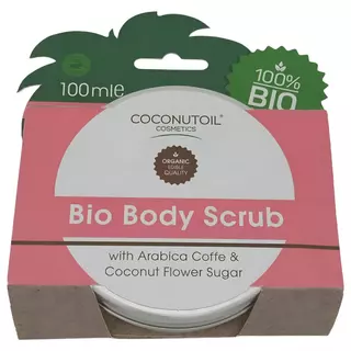 Coconutoil - organický telový peeling s kávou a cukrom z kokosových kvetov (100 ml)