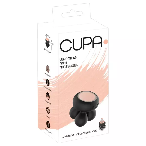 You2Toys CUPA Mini - dobíjací vyhrievaný masážny vibrátor (čierny)