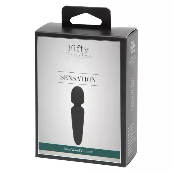 Fifty Shades of Grey - Sensation Wand mini masážny vibrátor (čierny)