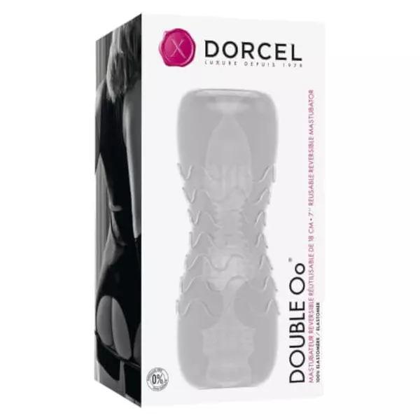 Dorcel Double Oo - masturbátor (priesvitný)