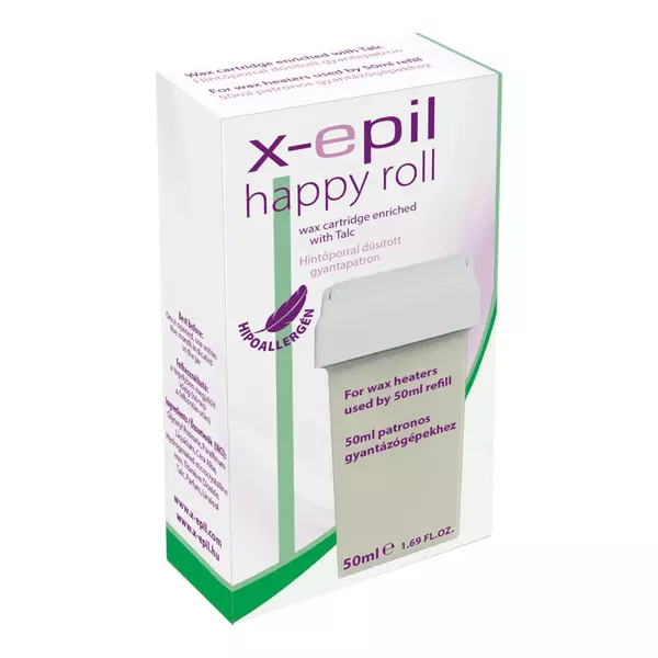 X-Epil Happy Roll - živicová kazeta (50 ml) - hypoalergénna