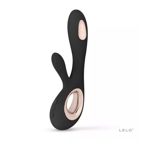 LELO Soraya Wave - bezdrôtový vibrátor s kývajúcimi ramenami (čierny)