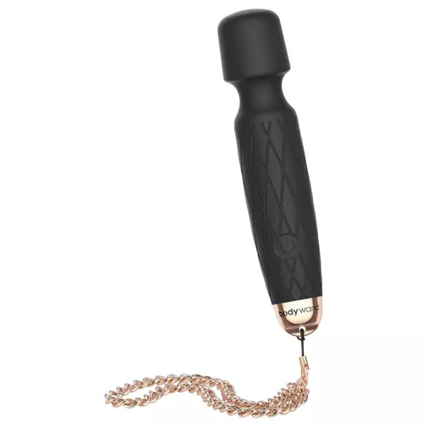 Bodywand Luxe - dobíjací mini masážny vibrátor (čierny)
