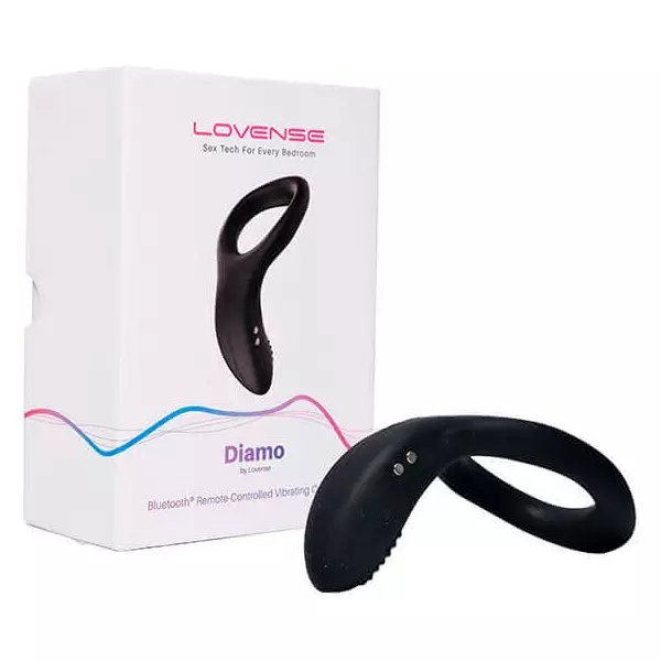 LOVENSE Diamo - inteligentný dobíjací vibračný krúžok na penis (čierny)